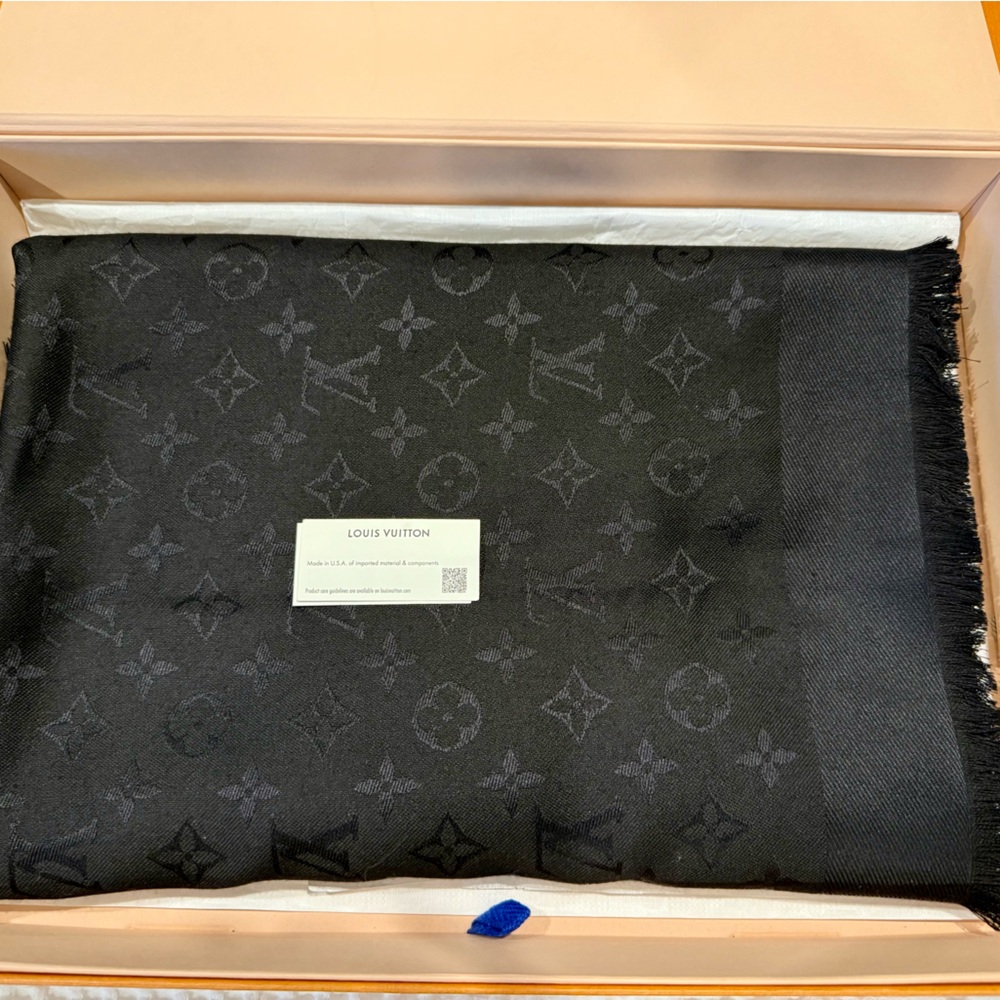 Louis Vuitton Dark Monogram Scarf